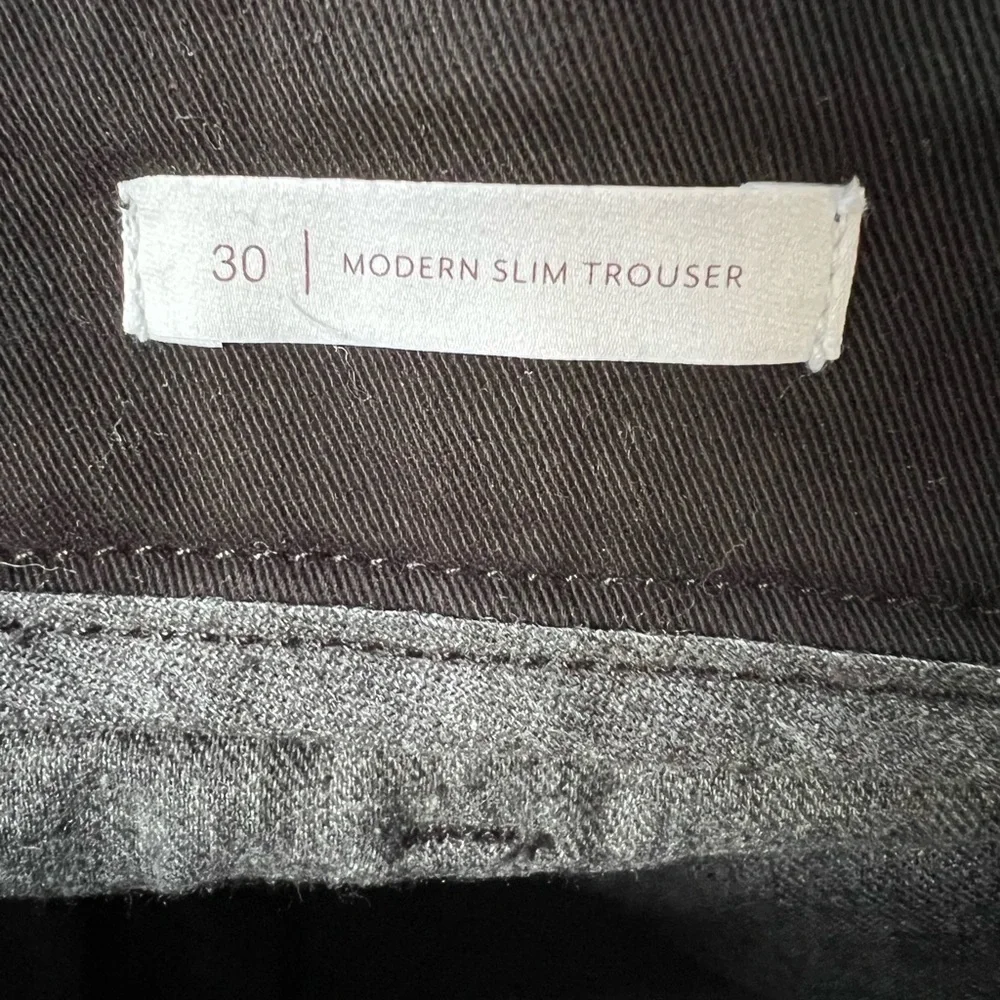 BLDWN‎ Men’s Modern Slim Solid Black Trouser Pants Size 30 NWT